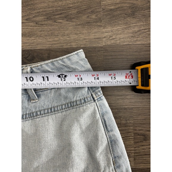 women's WILD FABLE two-tone DENIM SKIRT cotton PATCHWORK mini SIZE 2 0399 - Picture 4 of 6